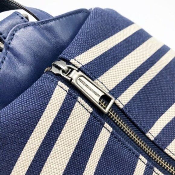 REBECCA MINKOFF Julian Backpack Blue Stripe 